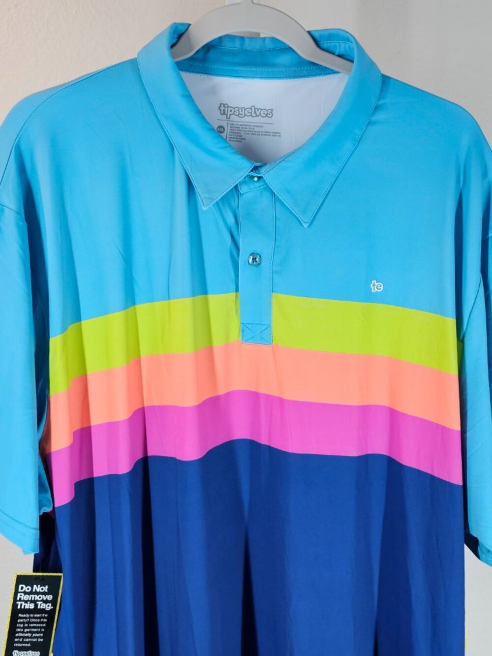 Tipsy Elves Men's 4X Golf Polo Casual Shirt Super Swing Golf Short Sleeve NWT